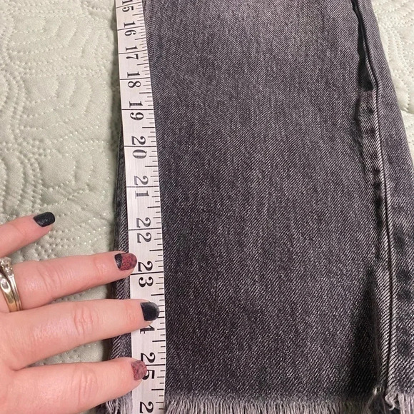 KanCan Dark Gray Jeans 27/7 Distressed/Ripped Raw Hems Charcoal - Picture 7 of 9